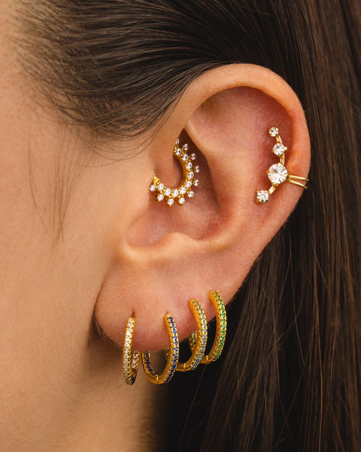 IRINA TURKIS GOLD EARRINGS