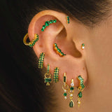 LAIS GREEN GOLD EARRINGS