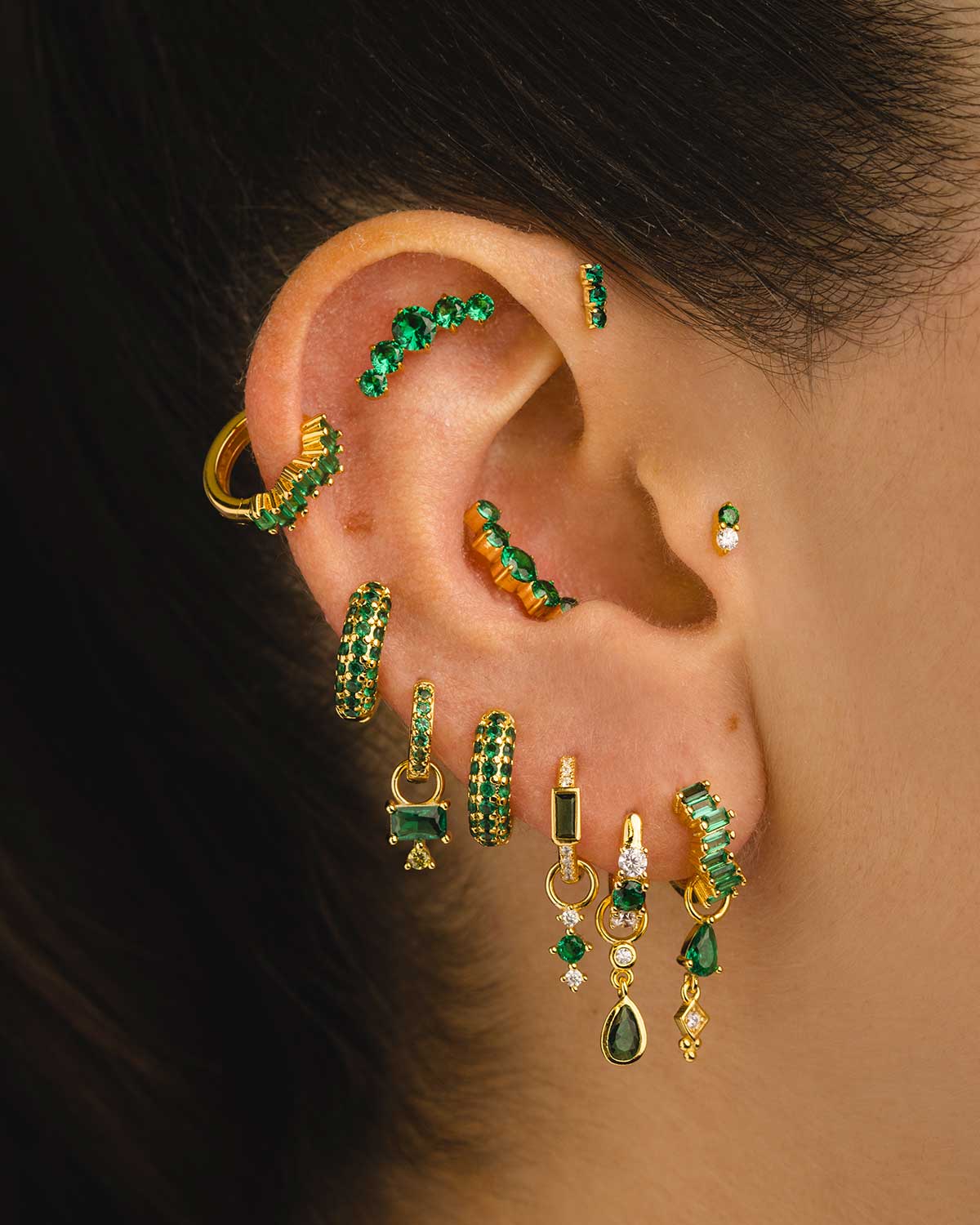LAIS GREEN GOLD EARRINGS