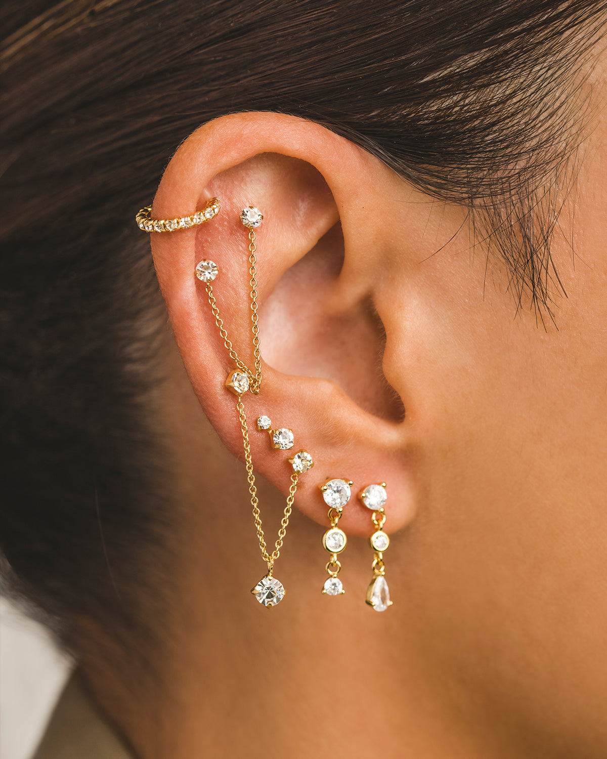 ARLA MINI GOLD EARRINGS