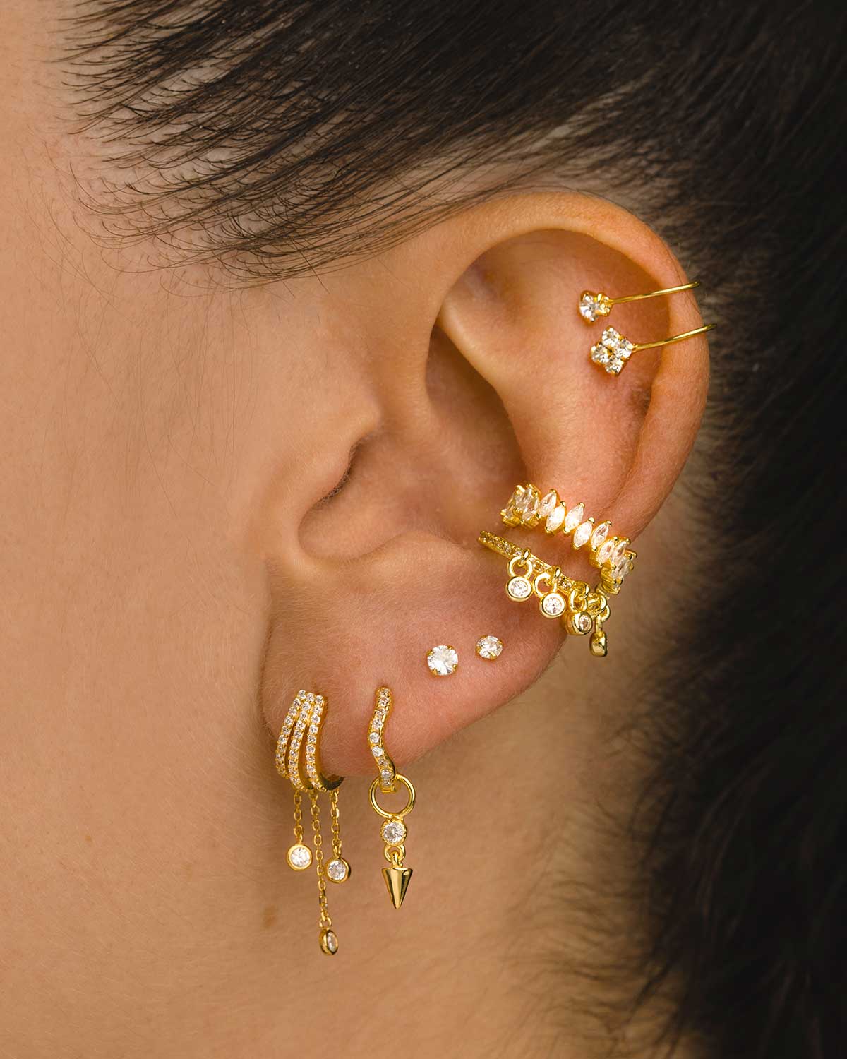 PENDIENTES LUZ GOLD