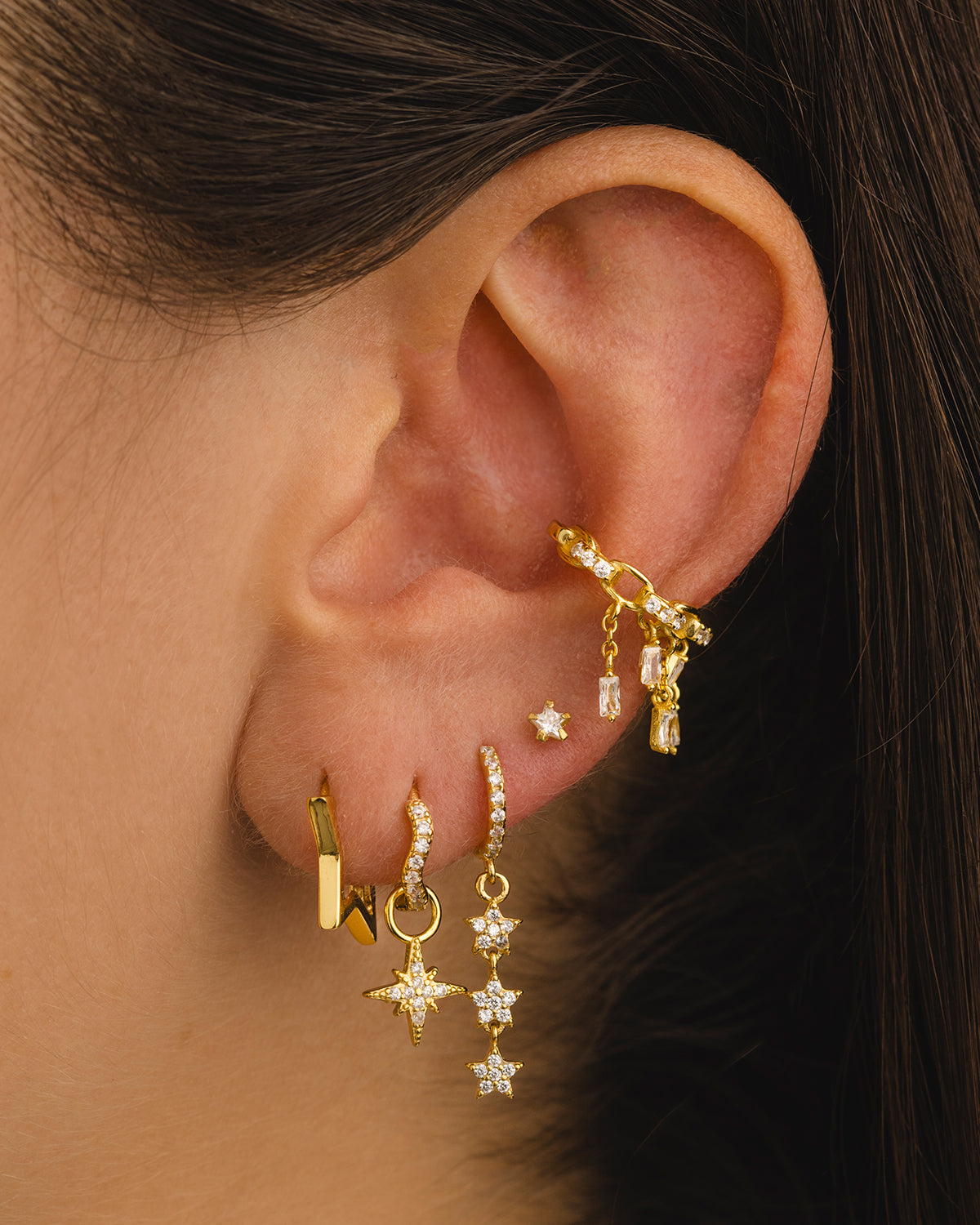 NIA GOLD EARRINGS