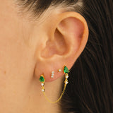 NORA CHAIN ​​GOLD EARRINGS