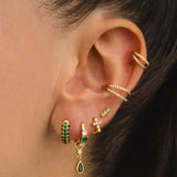 PENDIENTES DANA GREEN GOLD