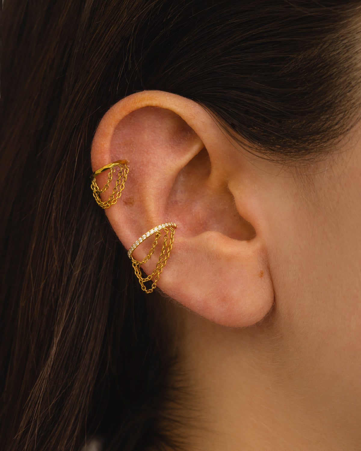 PIERCING LOOP M CHAIN GOLD
