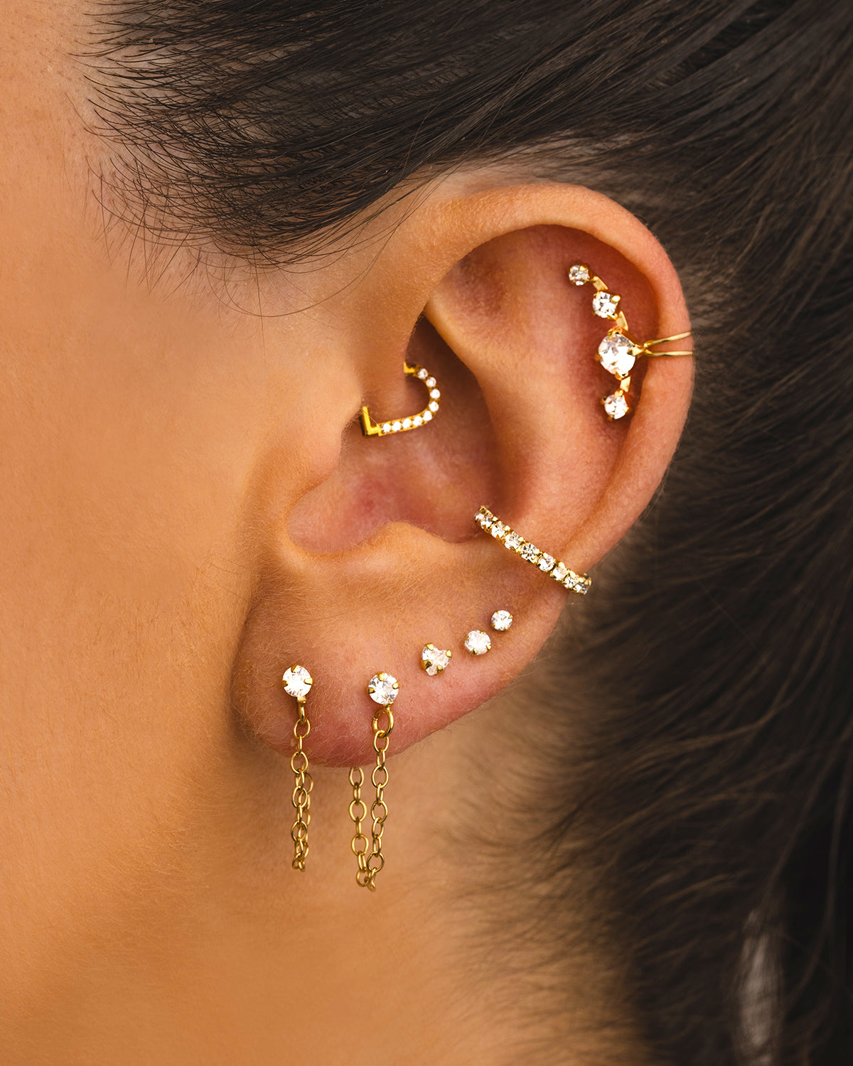 PIERCING LOOP HEART BRIGHT SILVER