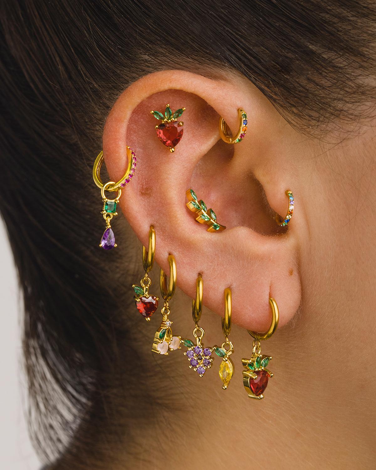 PIERCING STRAWBERRY GOLD Adamina piercing-strawberry-gold-adamina