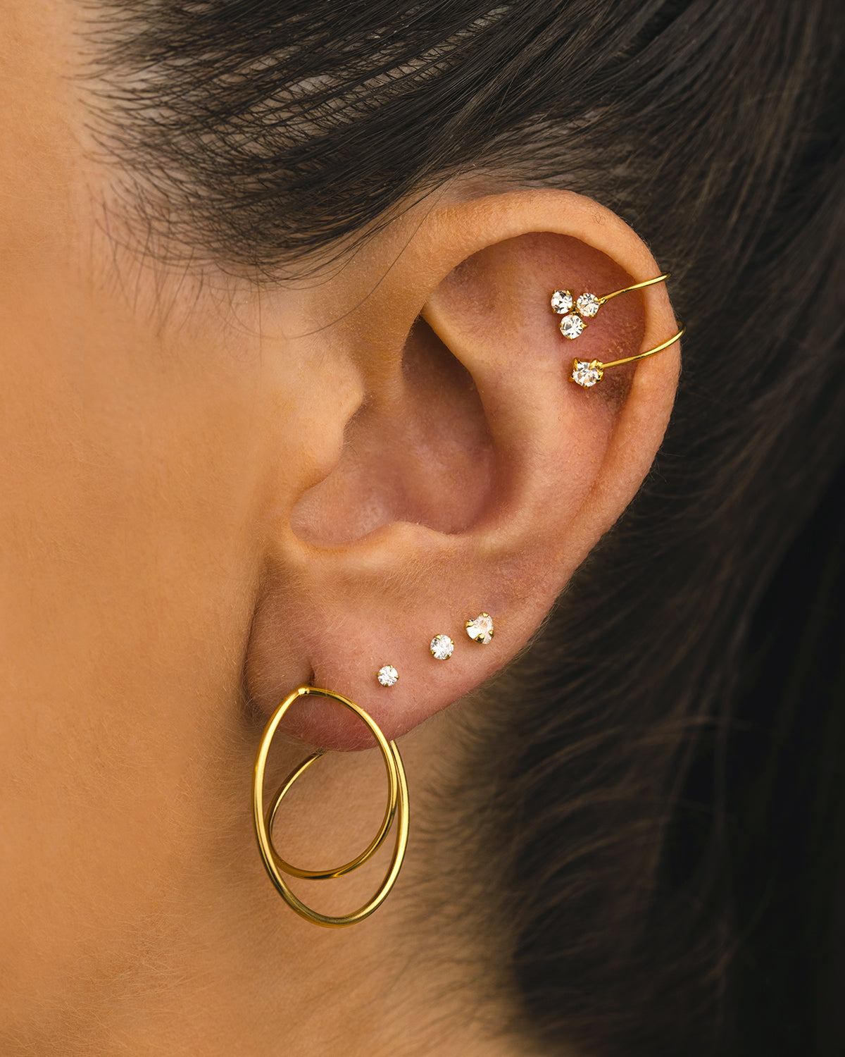 SWING GOLD EARRINGS