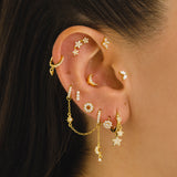 UNA GOLD EARRINGS