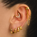 PENDIENTES HOOPS DOBLE GOLD