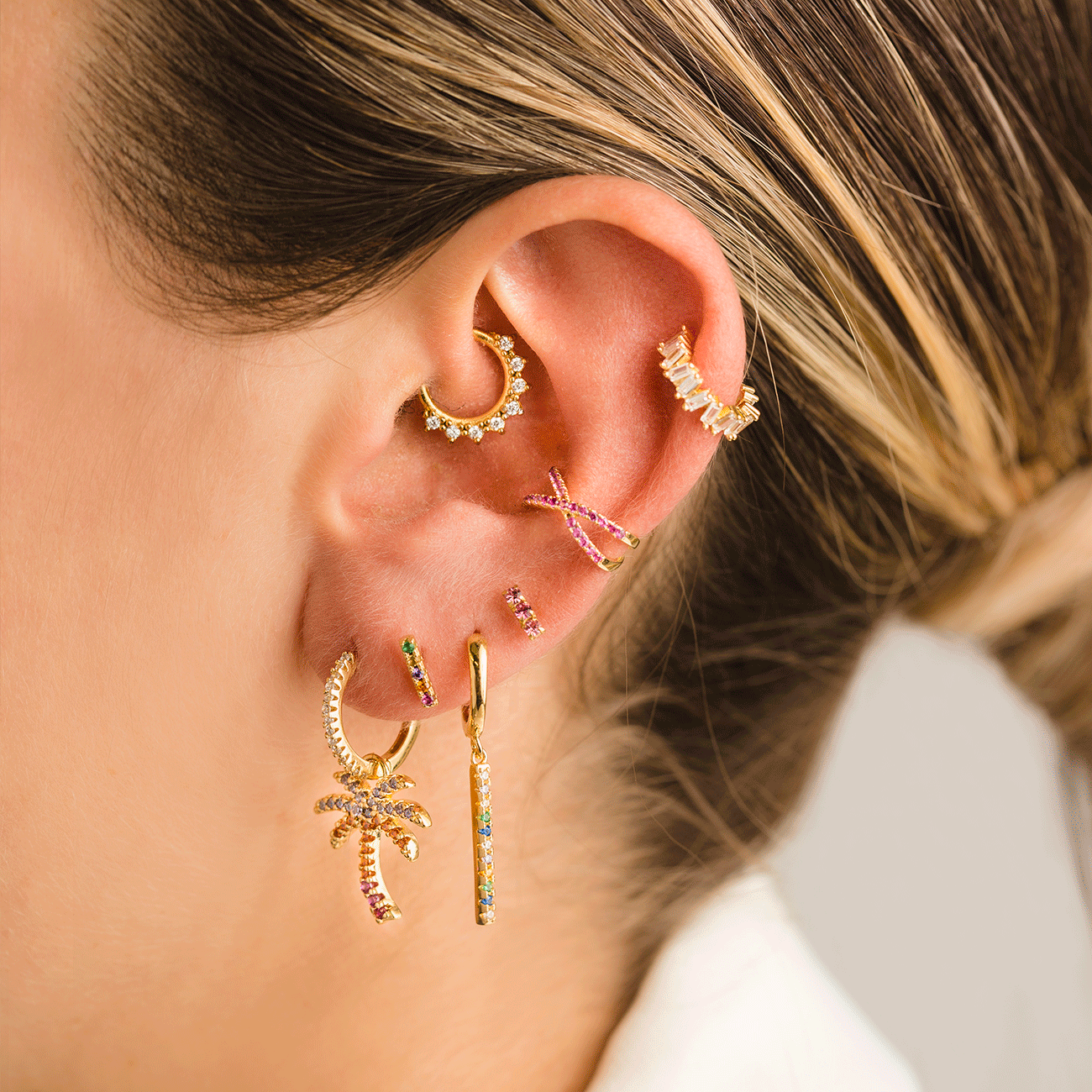 SACHA M SILVER PIERCING