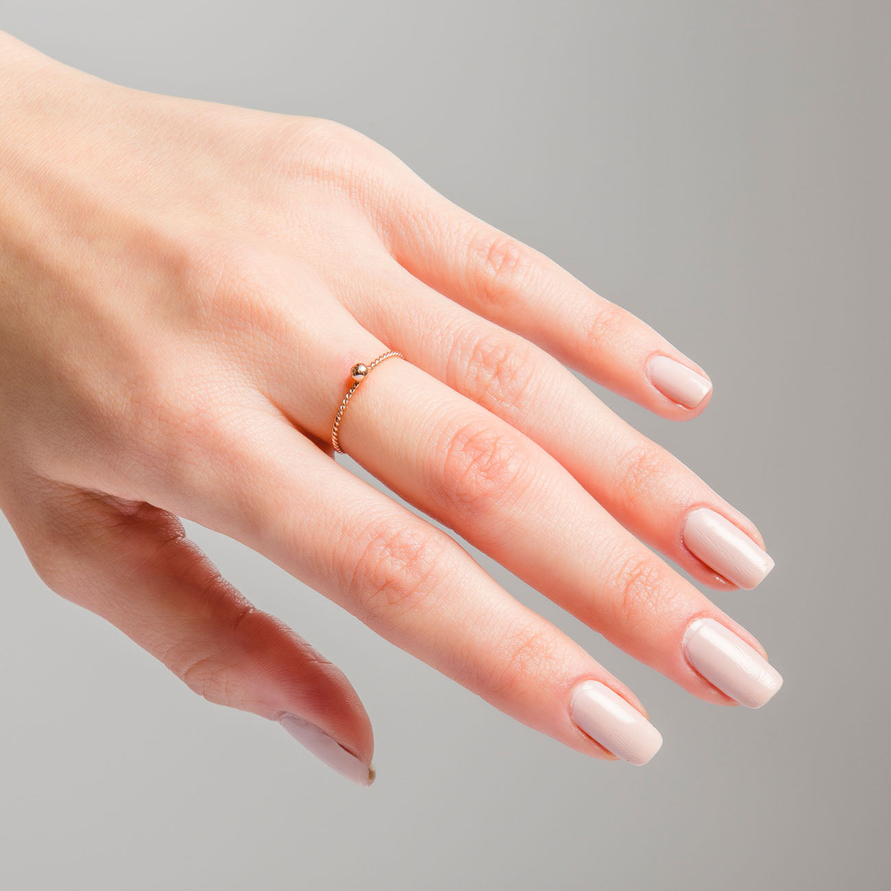 DOT ROSE GOLD RING