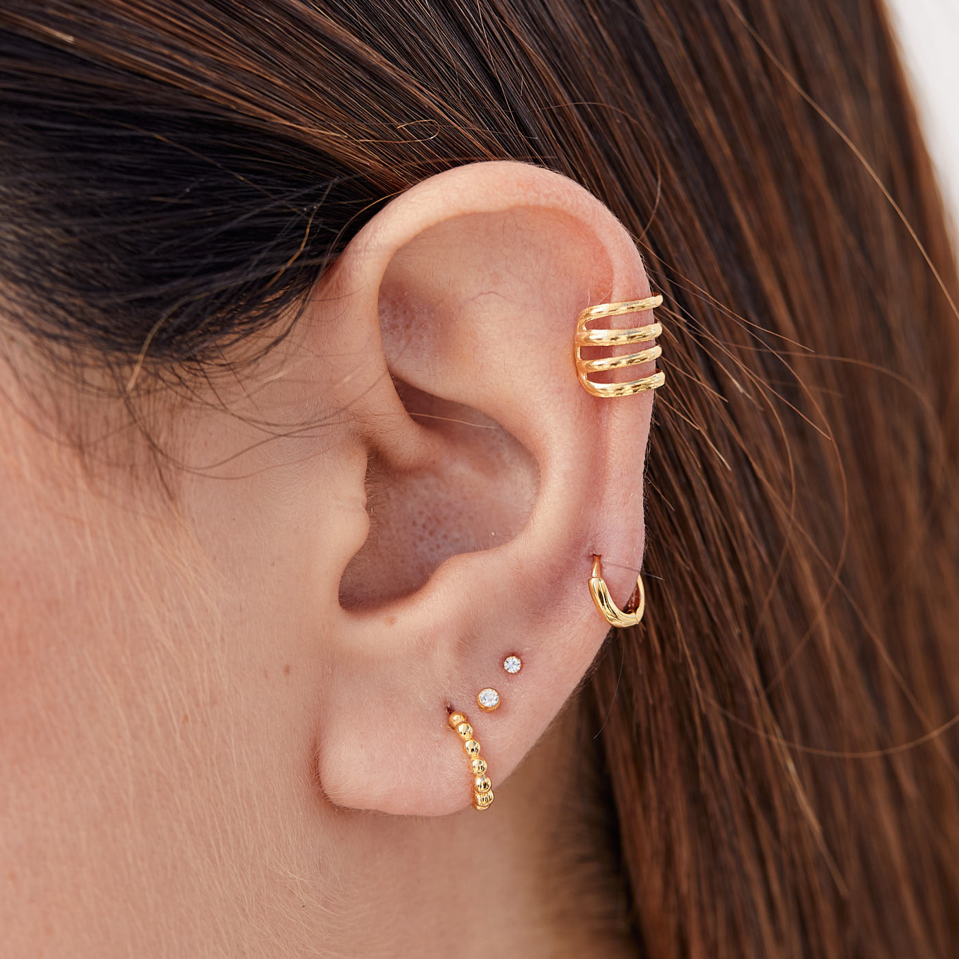 HARI MAXI SILVER EARRINGS
