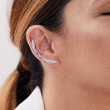 Oreja con dos pendientes Venezia Silver