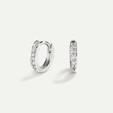 BRIGHT SILVER HOOPS EARRINGS