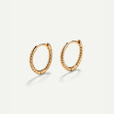 HOOPS TWIST GOLD EARRINGS