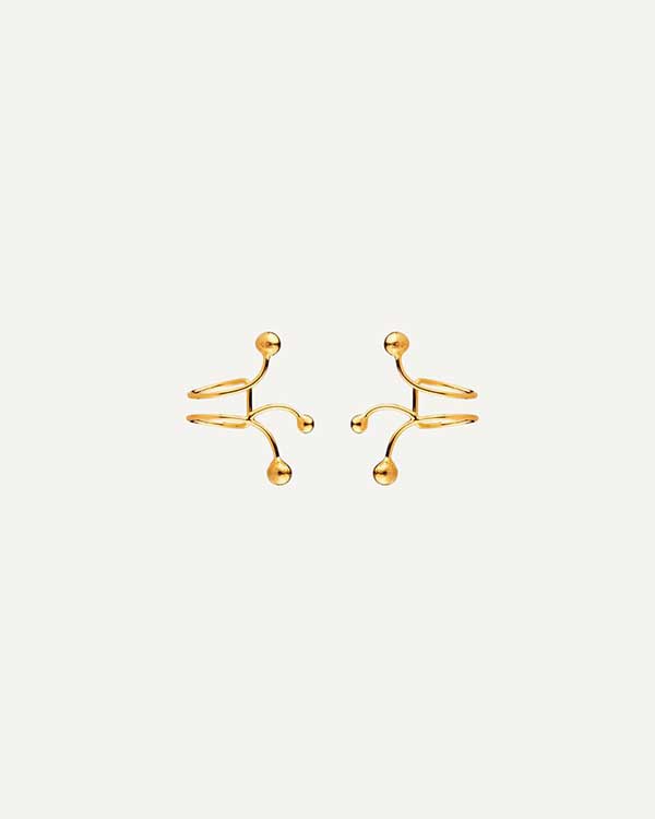 IVY BALLS GOLD EARRINGS