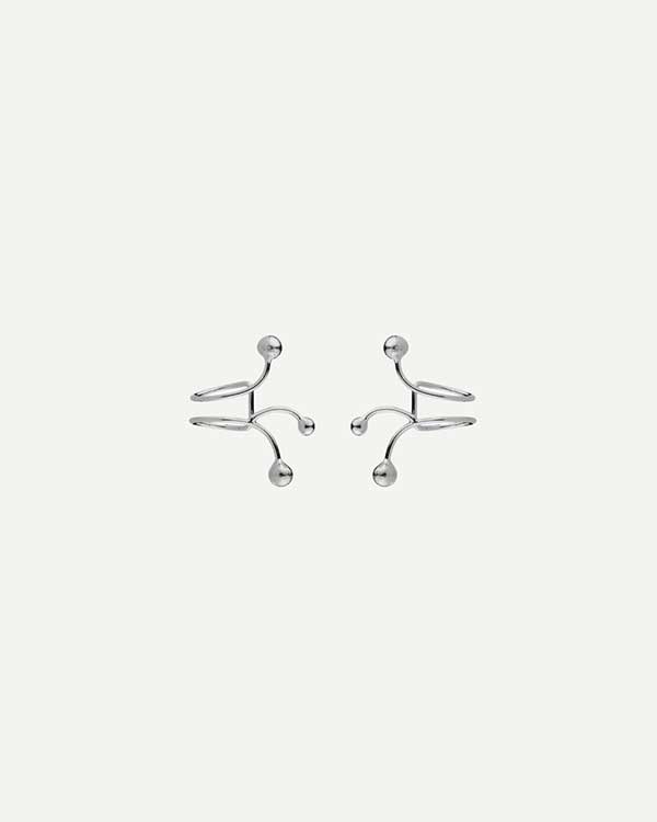 IVY BALLS SILVER EARRINGS