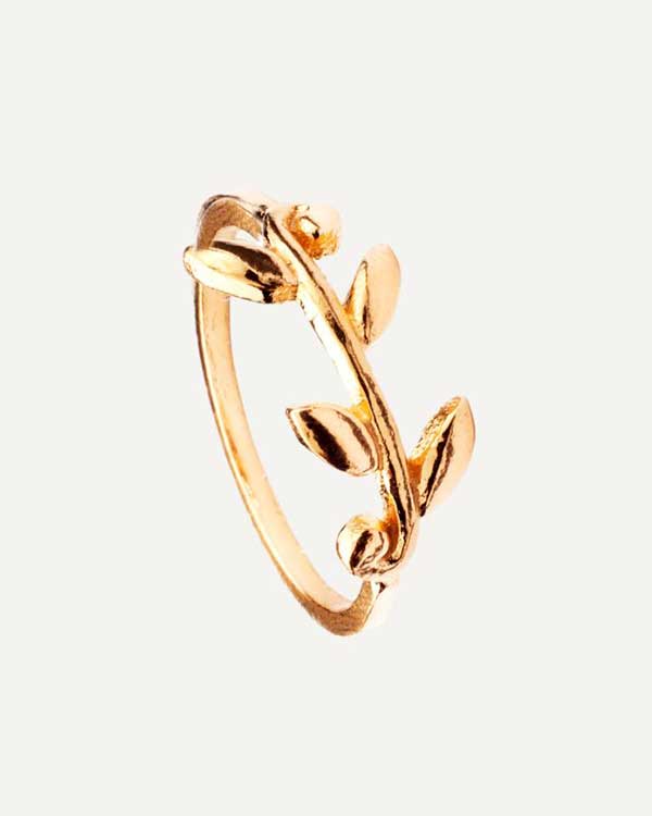 LEAVES GOLD RING