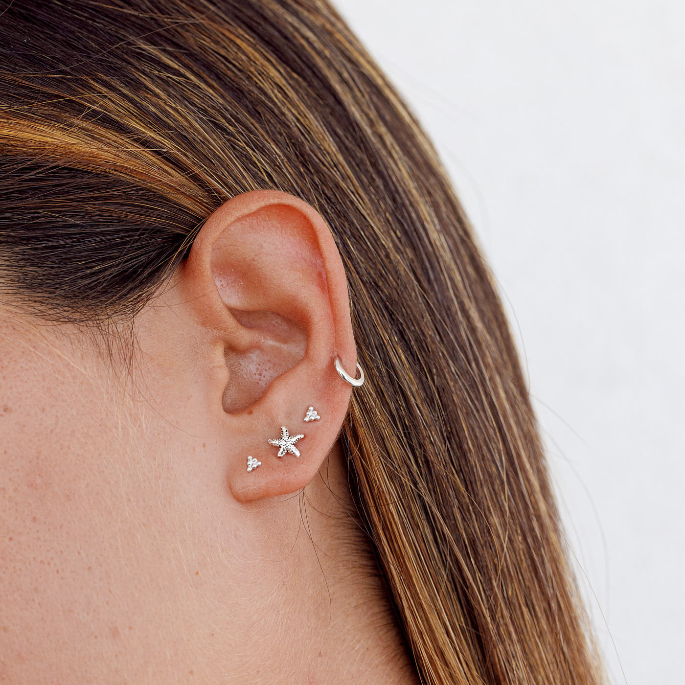 BOUCLES D'OREILLES HOKU EN ARGENT