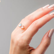 BAGUE EN ARGENT LABRADORITE DE MINUIT
