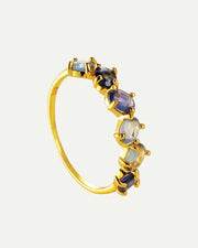 SAPPHIRE BLUE GOLD RING