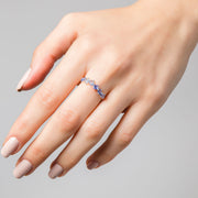 ANILLO SAPPHIRE BLUE SILVER