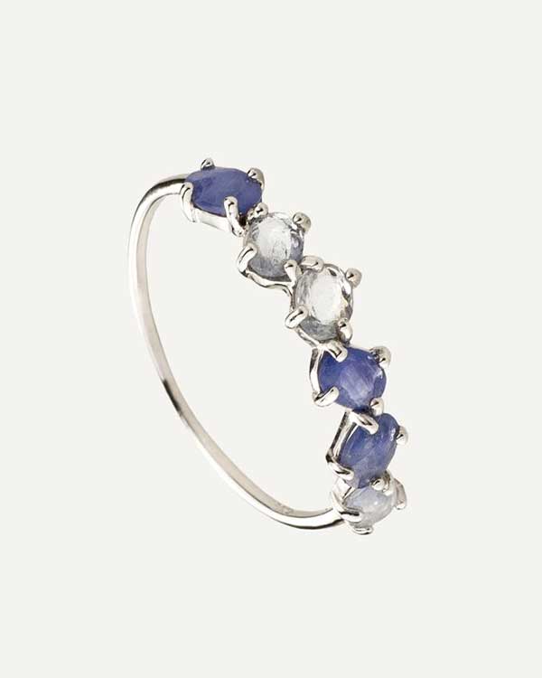 ANILLO SAPPHIRE BLUE SILVER