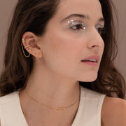 HARI CHAIN ​​BALL GOLD EARRINGS