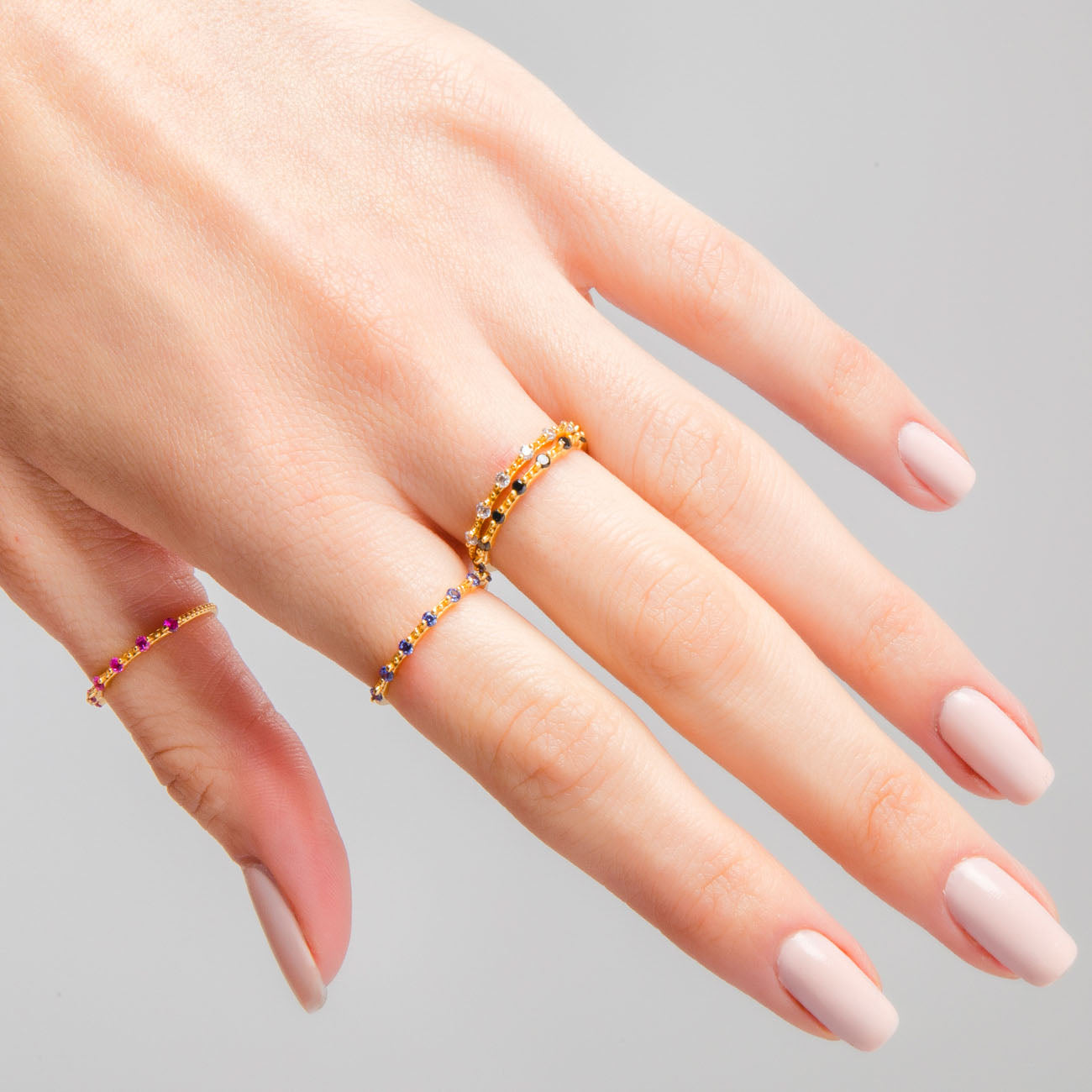 VALENTINA PINK GOLD RING