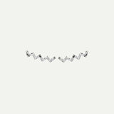 ZIGZAG MARTELE SILVER EARRINGS