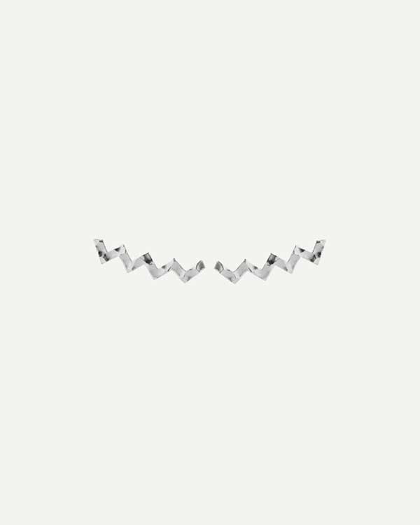 ZIGZAG MARTELE SILVER EARRINGS