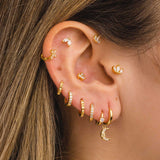 ROCK SILVER EARRINGS