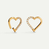 PIERCINGSCHLEIFE HERZ HELLES GOLD