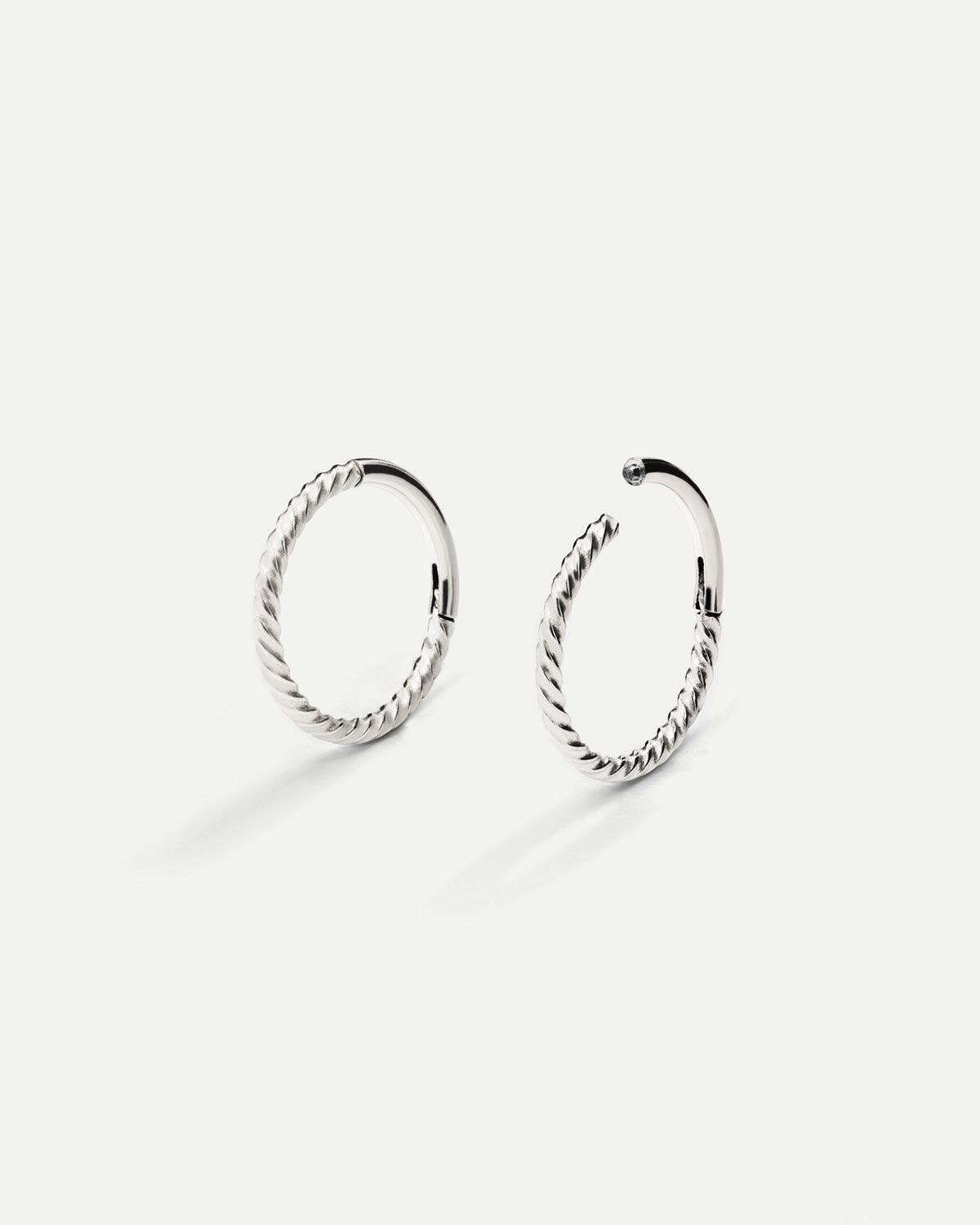 PIERCING SCHLEIFE M TWIST SILBER