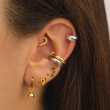 PIERCINGSCHLEIFE HERZ HELLES GOLD