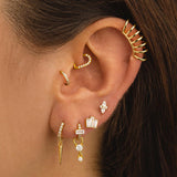 PIERCINGSCHLEIFE HERZ HELLSILBER