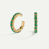 ARLA GREEN GOLD EARRINGS