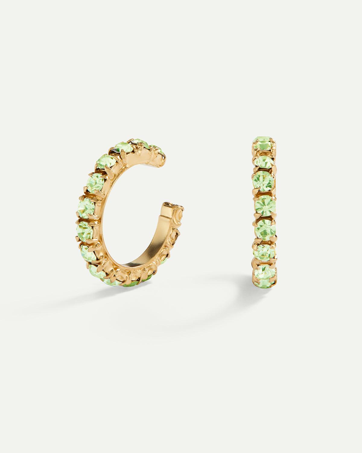 ARLA GREEN LIGHT GOLD EARRINGS