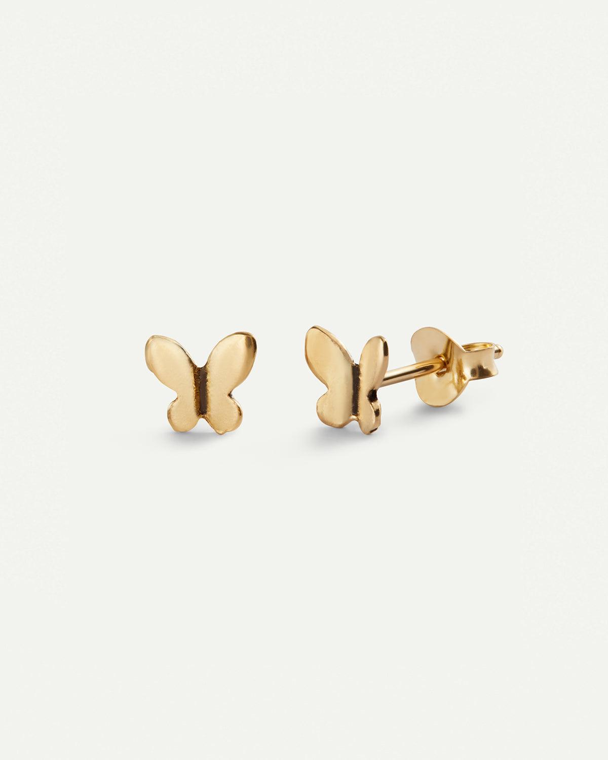 BUTTERFLY GOLD EARRINGS