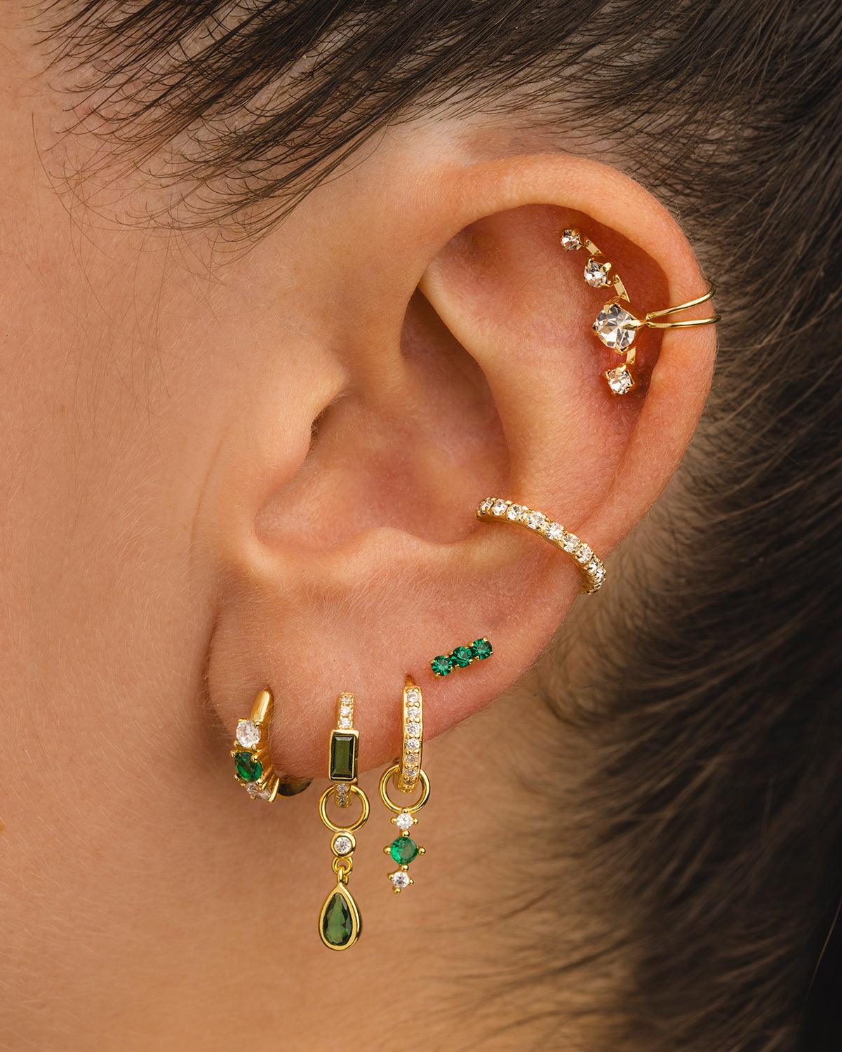 HOOPS BRIGHT GOLD EARRINGS