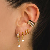 ARLA BLACK GOLD EARRINGS