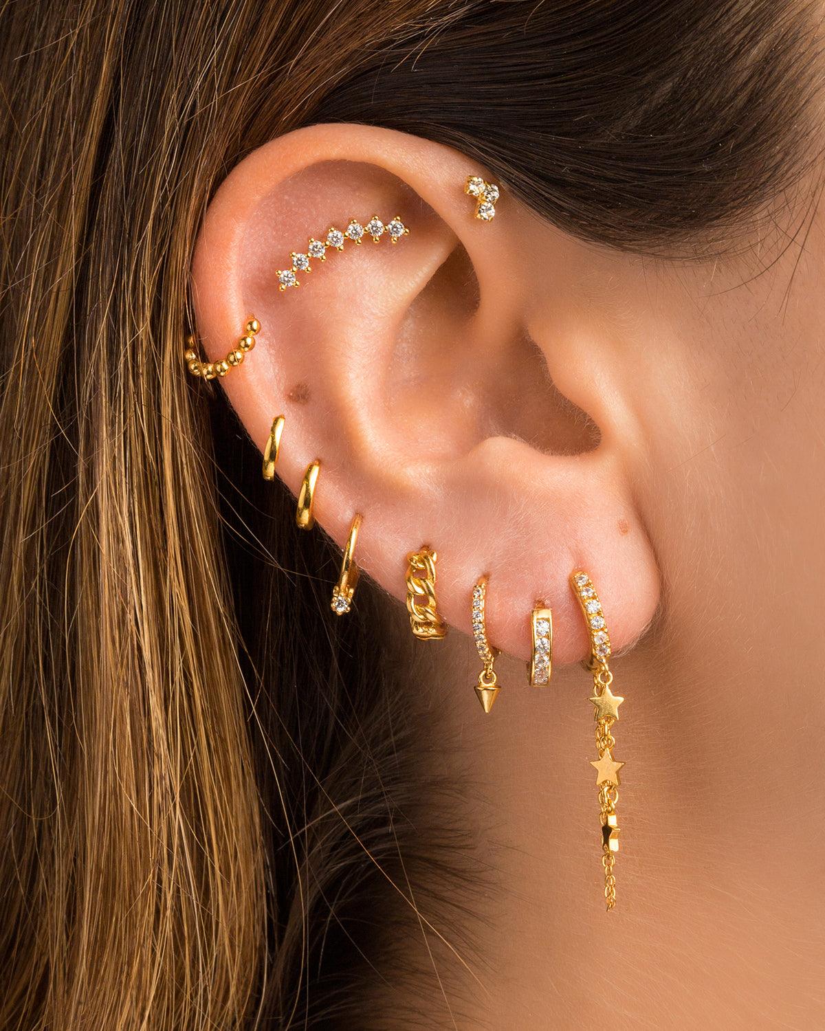 HOOPS MINI GOLD EARRINGS