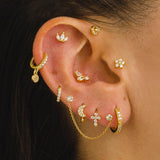 PIERCING DALIA SILVER