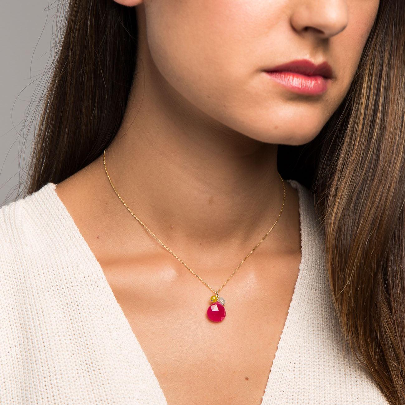 WENDY MINI PINK NECKLACE