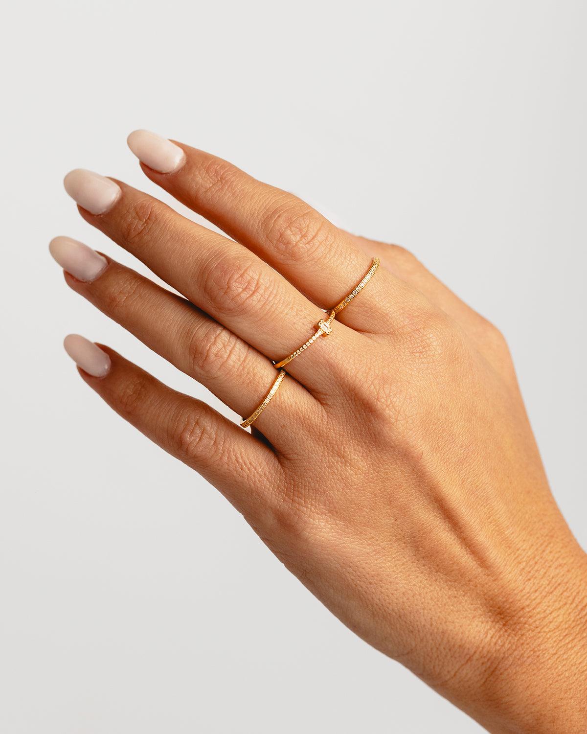 ANNEAU D'OR ROSE