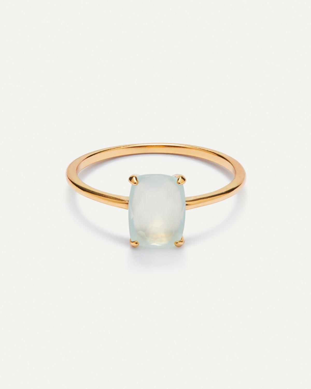 BAGUE BEATRIZ EN CALCÉDOINE D'OR