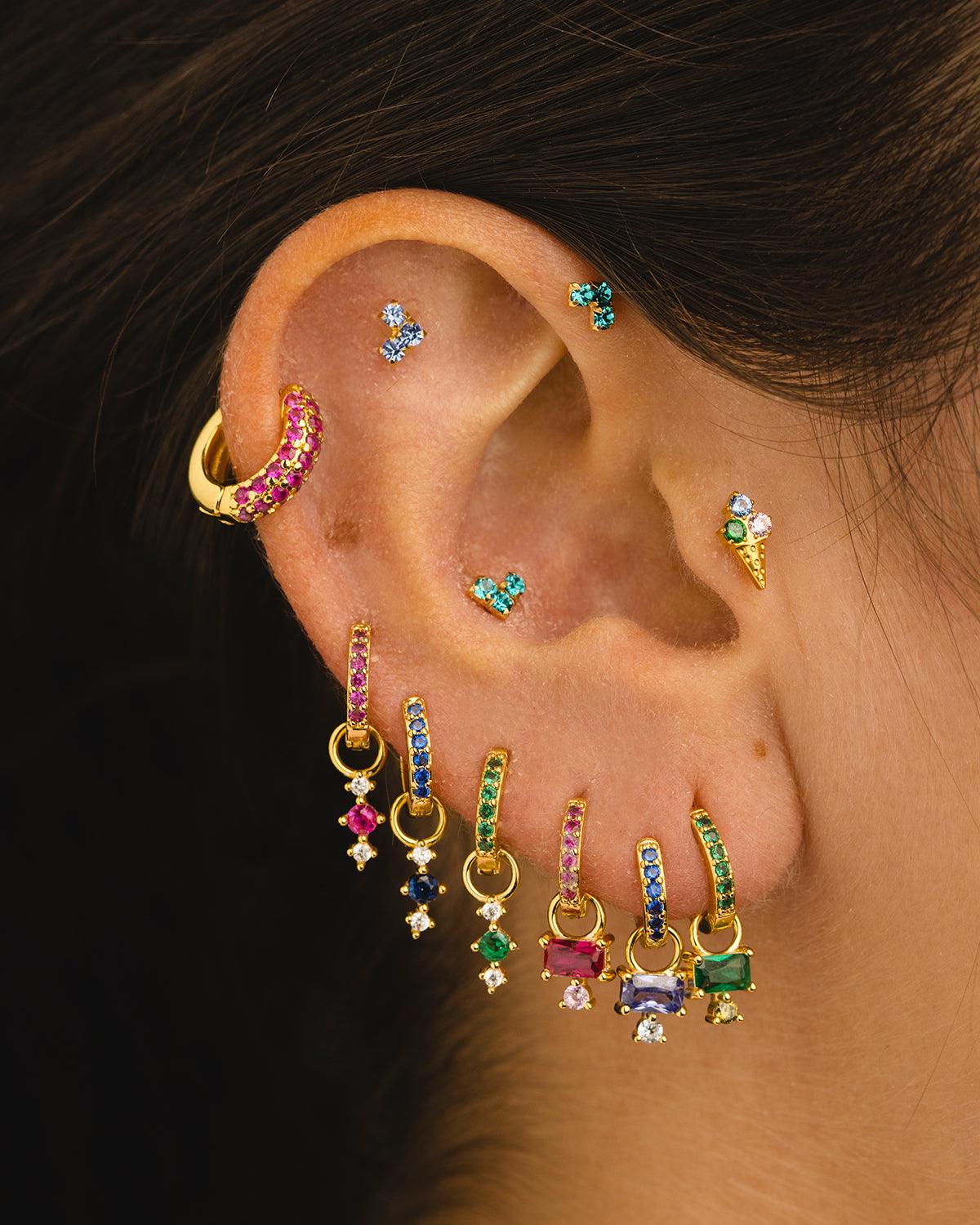 BOUCLES D'OREILLES ARGENT TURKIS VIERGE