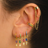 BOUCLES D'OREILLES DOT MINI GOLD