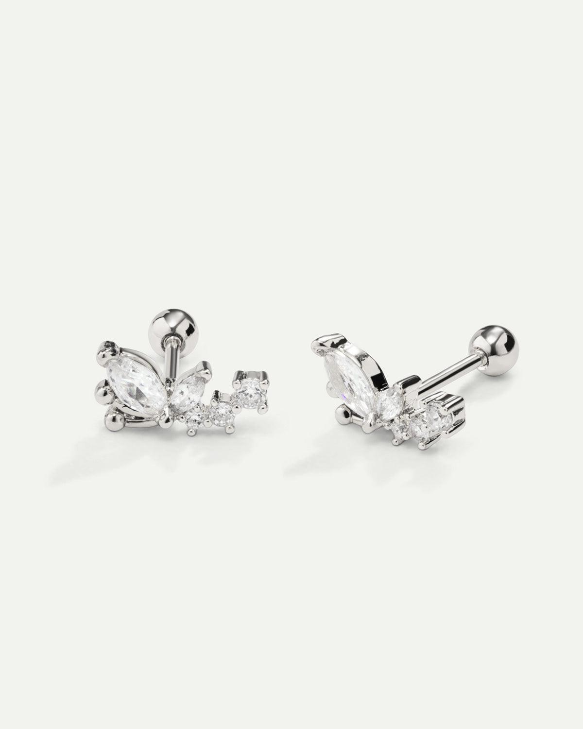 PIERCING LIBELLULE ARGENTÉE